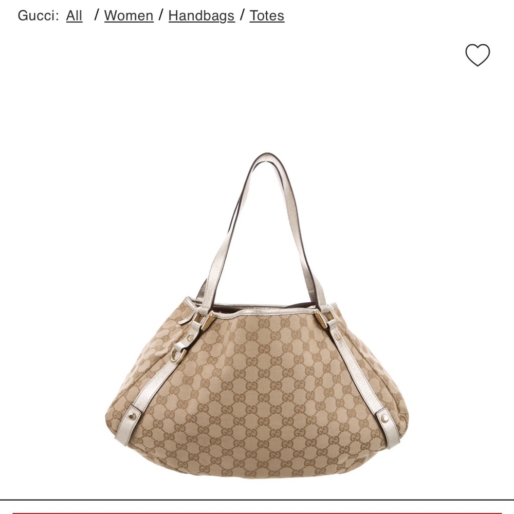 Gucci Beige and Cream Signature Tote